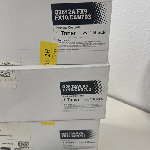 Toner monochrome - 3x, hp